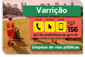 Funcionário aparece na lateral da imagem na praça campo de bagatelle, com uma lixeira e vassoura
